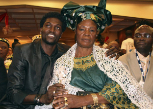 Adebayor and his mother Alice when they were still on good terms. 