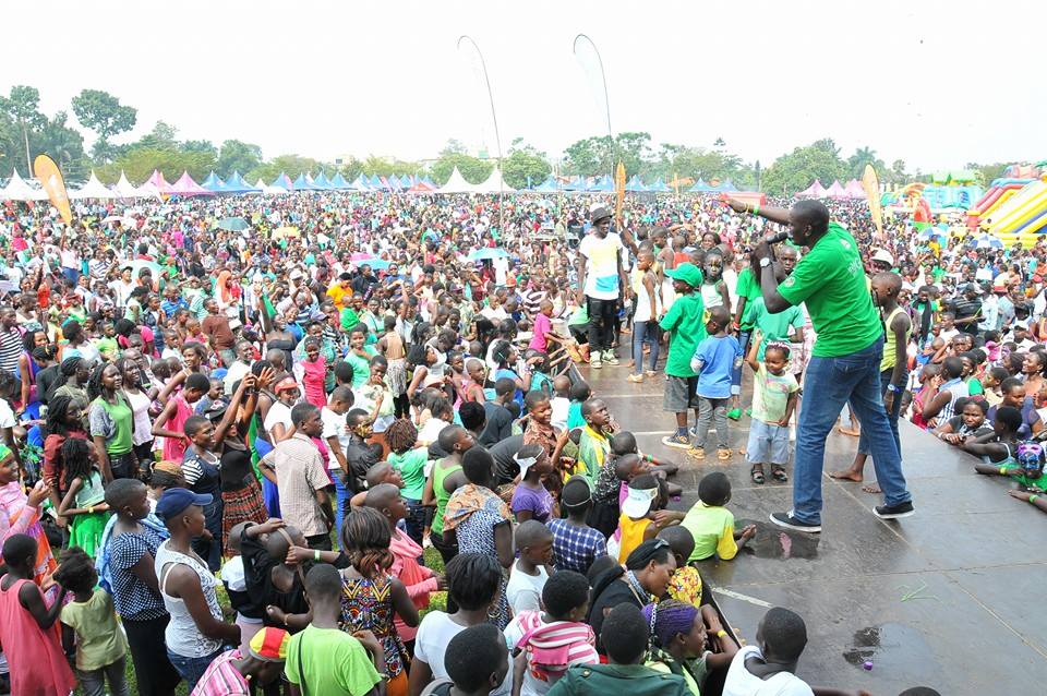 Joseph Masembe at the recent Green Kids' Festival. He is organising the climate change conference. 