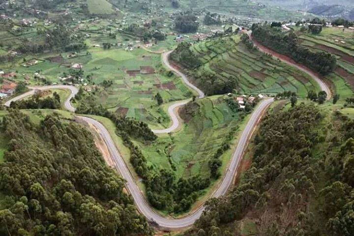 Kabale's winding roads. Photo/Bryt Baba