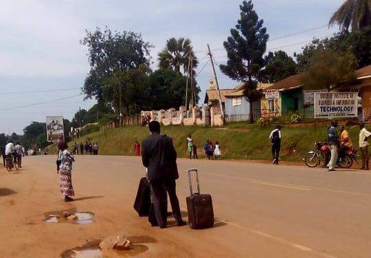 He could pay anything for a boda boda to take him to the airport, but there was none in sight. 