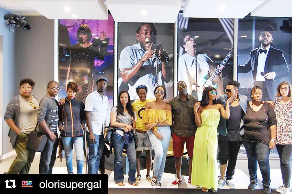 The fellows also included Frank Mugerwa, behind Jah Live Films (fifth from right). 