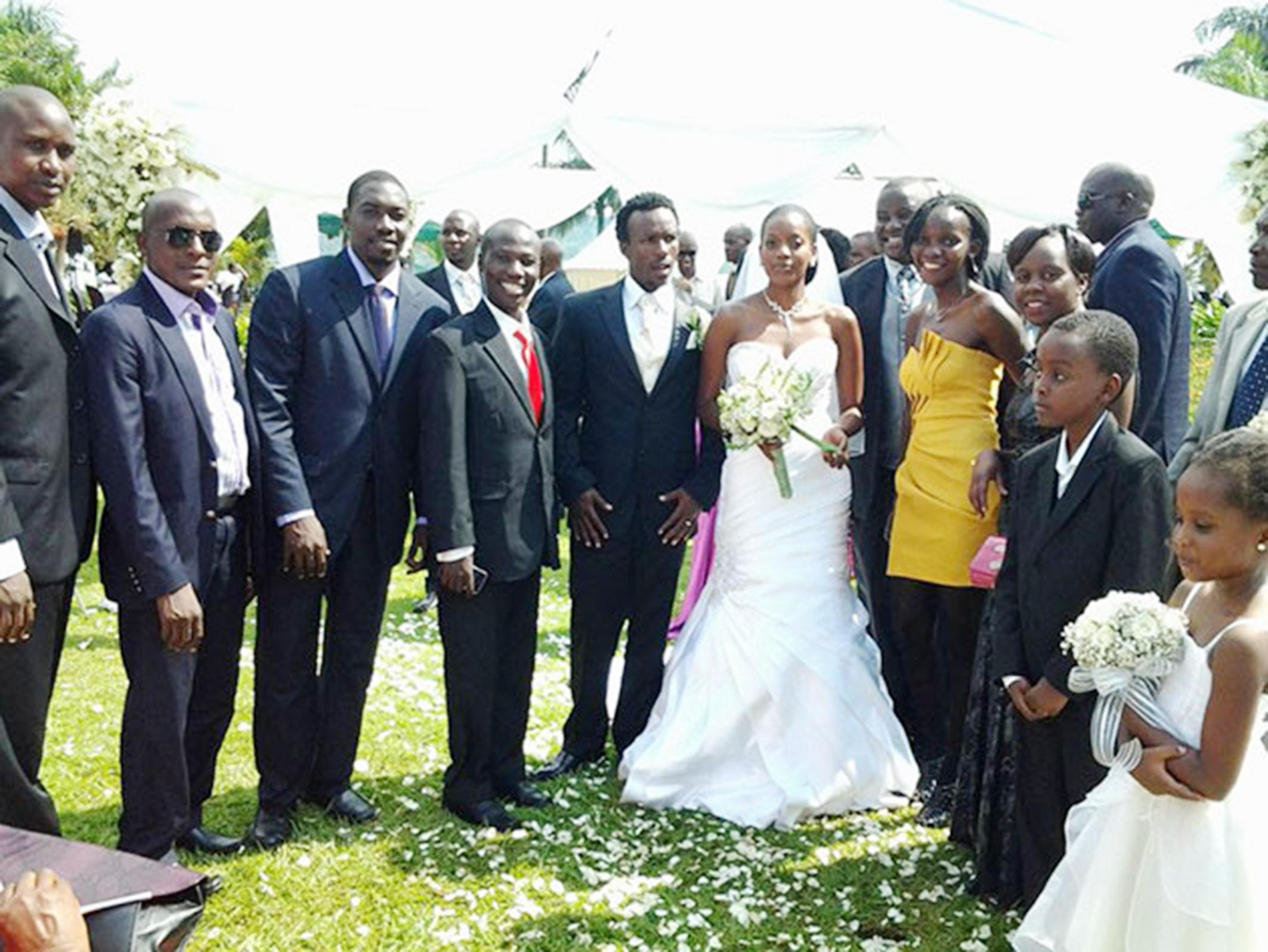 The Musisis on their wedding day in 2012. 