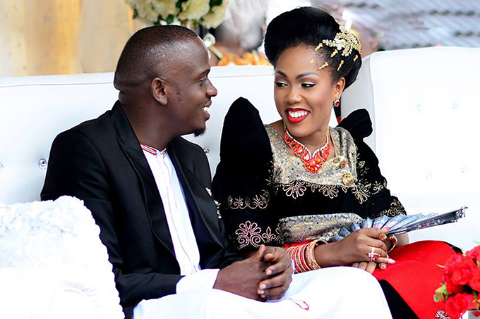 Pastor Geofrey Kayovu and Fyona. He promised that the official wedding day is soon. 