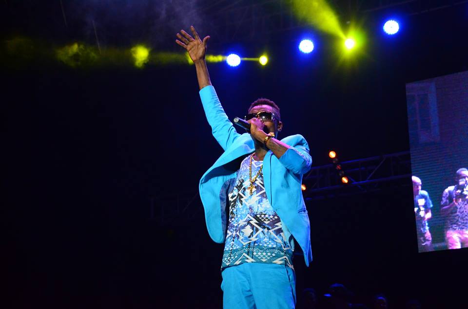 Jose Chameleone commanded the crowd. 