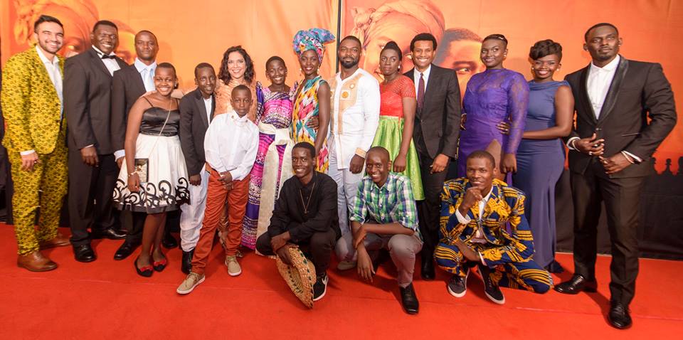 Part of the Queen of Katwe cast and crew, and the real life people on which the story is based. 
