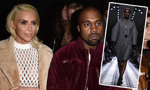 Kim and Kanye were in the front row as Aamito opened for Balenciaga.