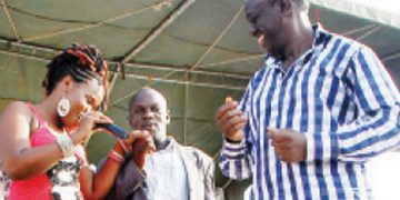 Kisakye and Dr Besigye during the campaigns.