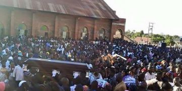The sea of people that turned up for Kisakye's burial.