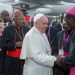 The Pope is welcomed by Kenyan bishops.