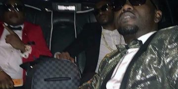 The men of the night, Ivan Semwanga, Ed Cheune and King Lawrence arrive at Liquid Silk in their Limo.