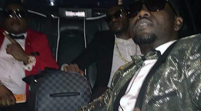 The men of the night, Ivan Semwanga, Ed Cheune and King Lawrence arrive at Liquid Silk in their Limo.