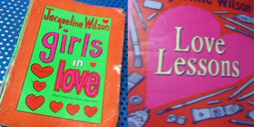 The books that were accessed by an eight-year-old girl in the school's library.