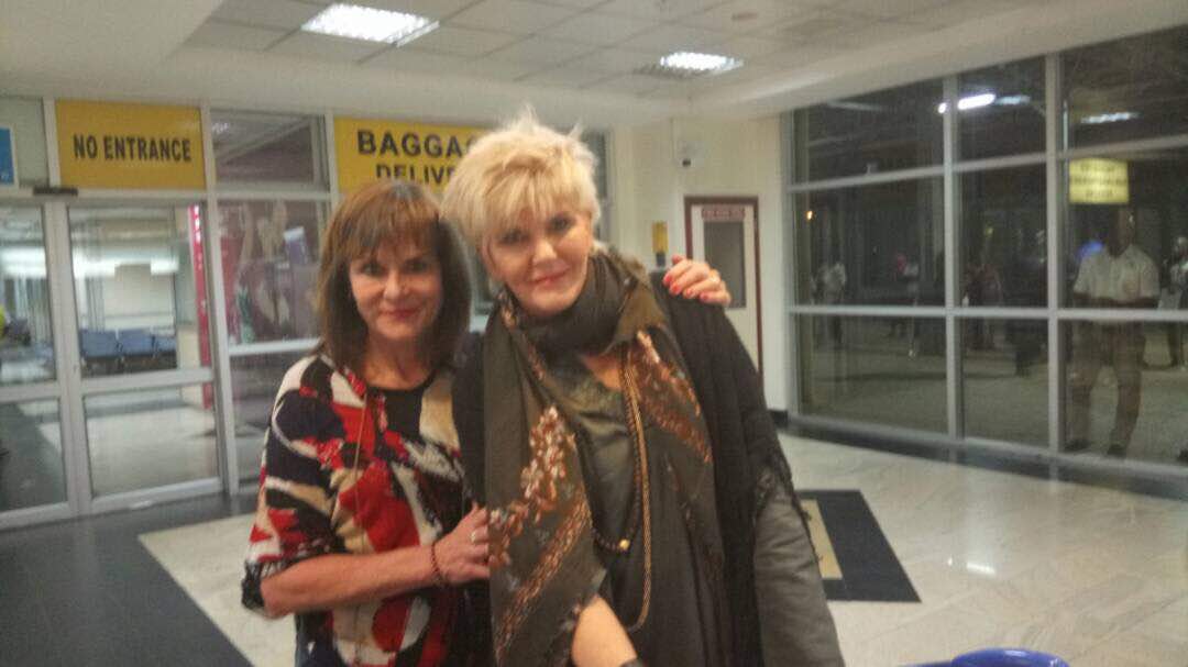 PJ Powers on arrival at Entebbe Airport last night.