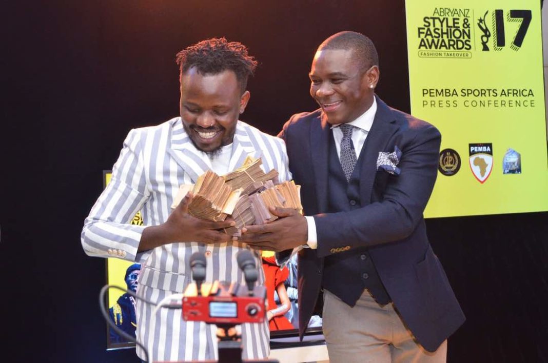 PHOTOS Jack Pemba Hands Over Shs100m Cash To Abryanz Style And Fashion Awards Matooke Republic