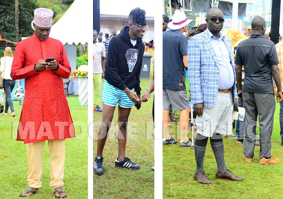 Old man of the clan Andrew Mwenda went Indian while A Pass showed up in boxers.