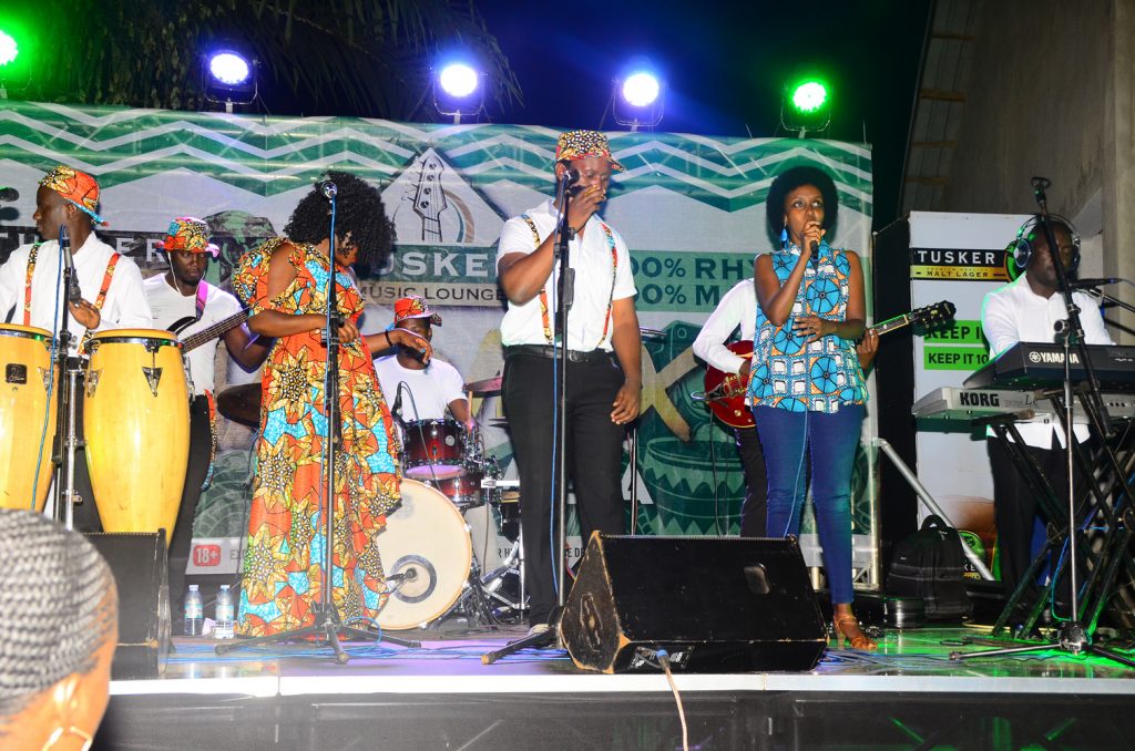 Tamba Tangaza performing with Qwela Band. PHOTOS BY ASIIMWE VINCENT SMOKY/Matooke Republic.