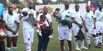 Bebe Cool, Alex Muhangi,Miles Rwamiti and others t th charity soccer match.