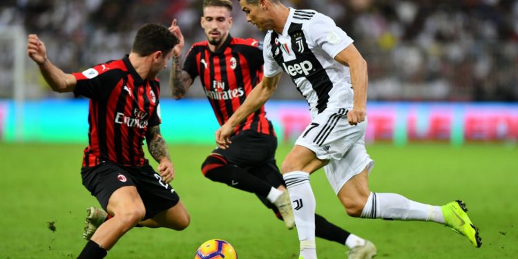 Juventus' Cristiano Ronalso in action against AC Milan recently. Juventus are in fine form and we pit it to keep up their winning streak.