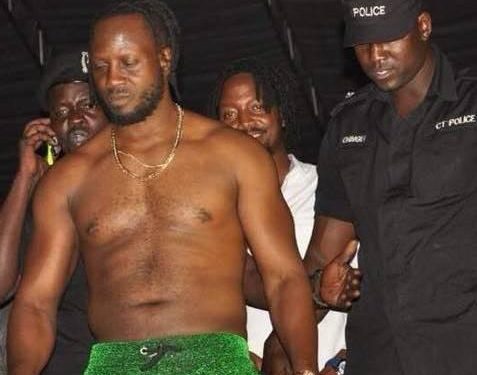 Bebe Cool on the day he was first pelted with bottles.