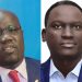 Charles Odongtho (L) handed in his resignation to Kin Kariisa (R), the CEO of Next Media Services, the parent company of NBS Television.