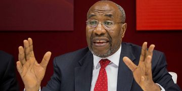 Ruhakana Rugunda, Uganda's prime minister, speaks during an interview in New York, U.S., on Thursday, July 23, 2015. Compared with China, whose investments have grown 40-fold in the past 12 years, the U.S. is seen as "lukewarm" in Africa, Rugunda said. Photographer: Michael Nagle/Bloomberg via Getty Images