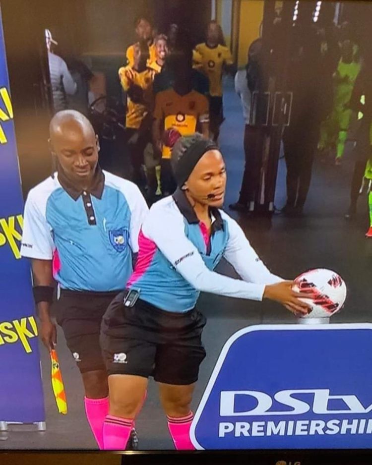 PHOTOS Meet South African female referee Akhona Makalima, causing a