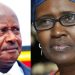 L-R: President Museveni and Winnie Byanyima.