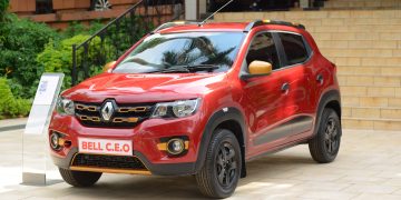 The Awaited Prize: The Renault KWID for the Bell Lager CEO Contest Winner.