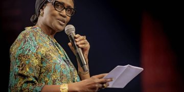 The executive director of the Joint United Nations Programme on HIV/AIDS (UNAIDS), Winnie Byanyima.