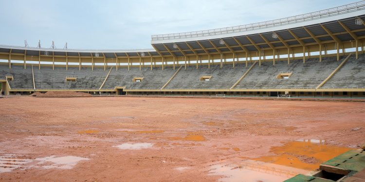 Namboole Stadium under renovation.