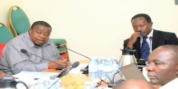 Minister Kahinda Otafiire appearing before the committee on Friday.