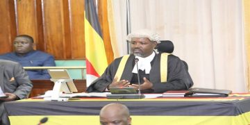 Deputy Speaker, Thomas Tayebwa, presiding over the House sitting on Wednesday.
