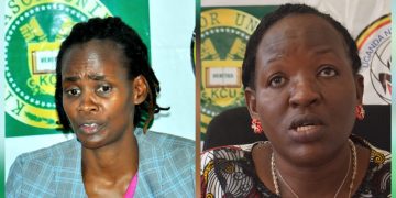 L-R: Sarah Babirye Kityo and Flavia Byekwaso.