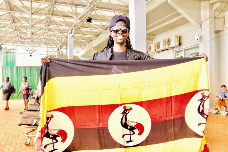 DJ Simple Simon at Entebbe International Airport.