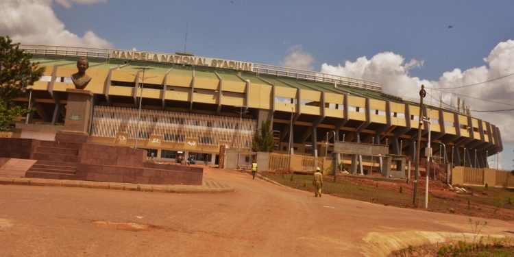 Exterior view of Namboole Stadium.