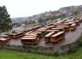 Pioneer buses at Namboole parking lot.
