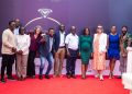 Sabotage cast members join the RAHU team for a red carpet moment with Karin Boven, the Ambassador of the Netherlands Embassy in Uganda (3rd from the right).