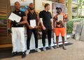 Speke Apartments Gym fitness instructors pose for a photo with their certificates after competing a training conducted by experts from Austria based Beyond Fitness Academy last week.