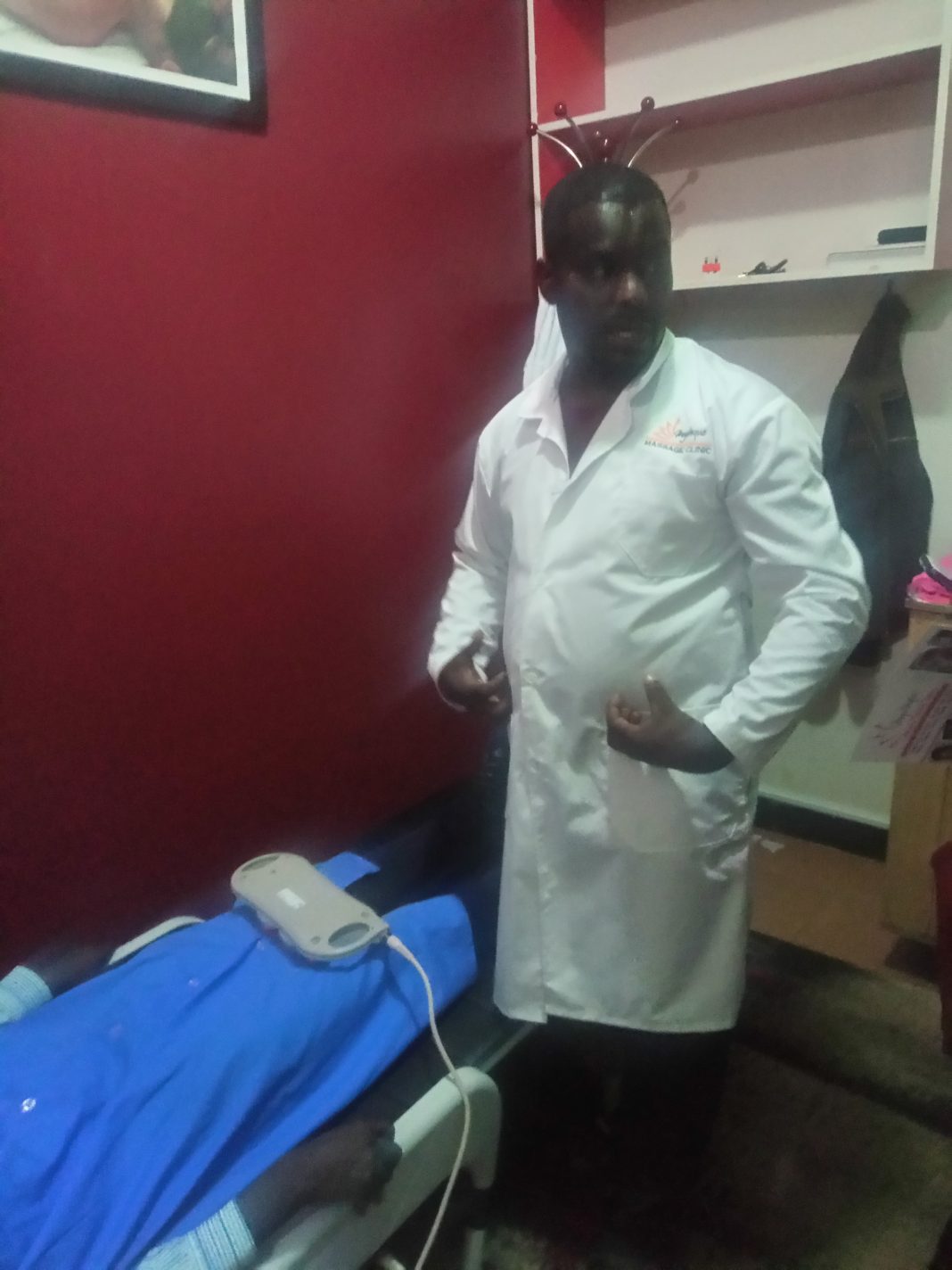 Automatic massage bed the new exercise therapy to healthy living is in Uganda Matooke Republic